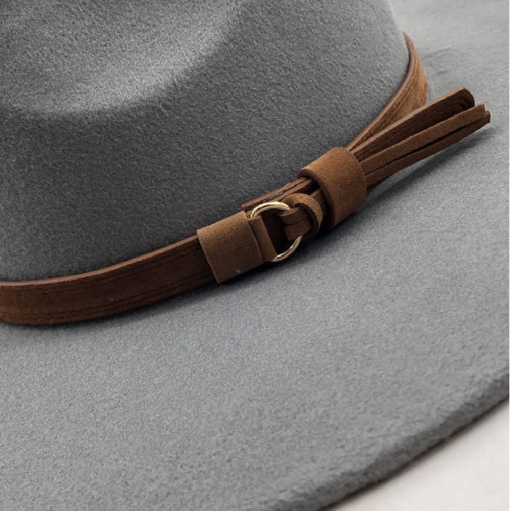 HP🏆 Wool Boho Rancher Hat Western Hat - Picture 2 of 3